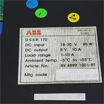 ABB DSSR 170 48990001-PC Блок питания для входного напряжения постоянного тока