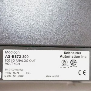 Schneider AS-B872-200 Modicon Output Module