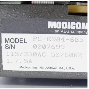 Schneider PC-E984-685 Modicon Programmable Controller
