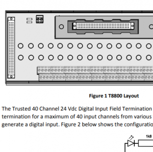 ʻO ICS Triplex T8800 hilinaʻi ʻia 40 Channel 24 Vdc Digital Input FTA