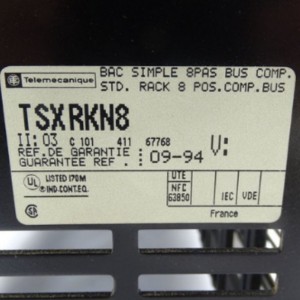 Schneider TSXRKN8 Modicon Telemecanique I/O 8 Positions Rack